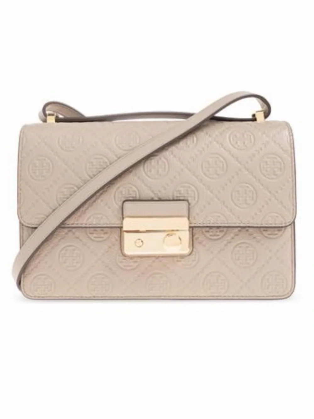 Tory Burch Blush Quilted Leather Chain Shoulder Bag